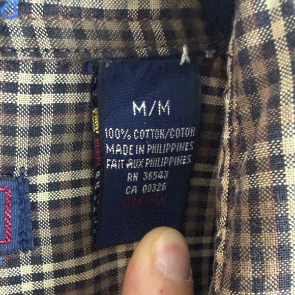 Gant Autumn Oxford Cotton Men’s Plaid Button-Down Long Sleeve Shirt Size Medium - Picture 11 of 13